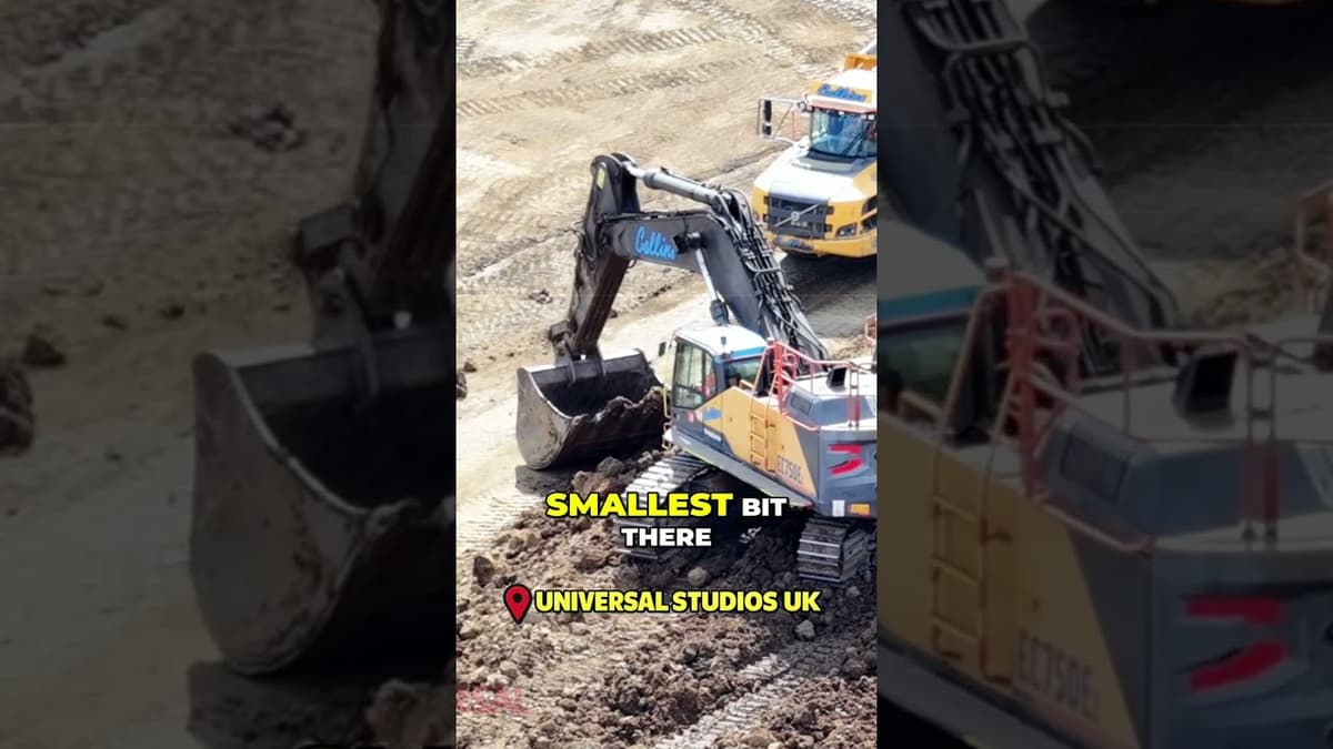 MASSIVE Digger Bucket vs Tiny Dumper: See This HUGE Machine! #shorts