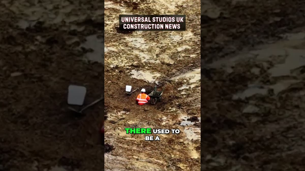 Construction Site Secrets: Trains, Mud & Ancient Town Discoveries! #shorts