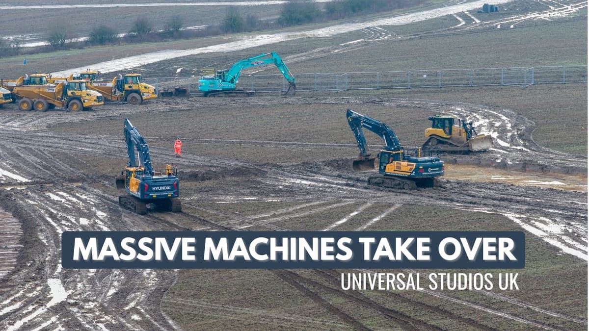 Core Zone Goes Full Throttle! New Heavy Machinery Arrives at Universal Studios UK