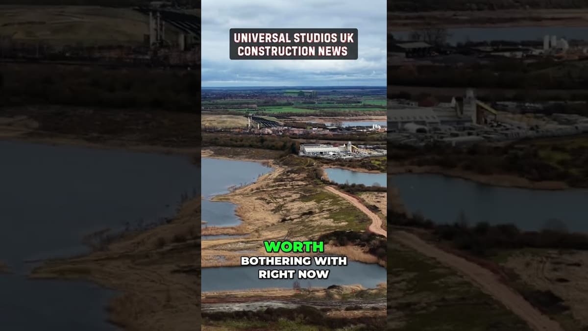 Universal Studios Construction: Wet Land Slips & Hall Road Progress! #shorts