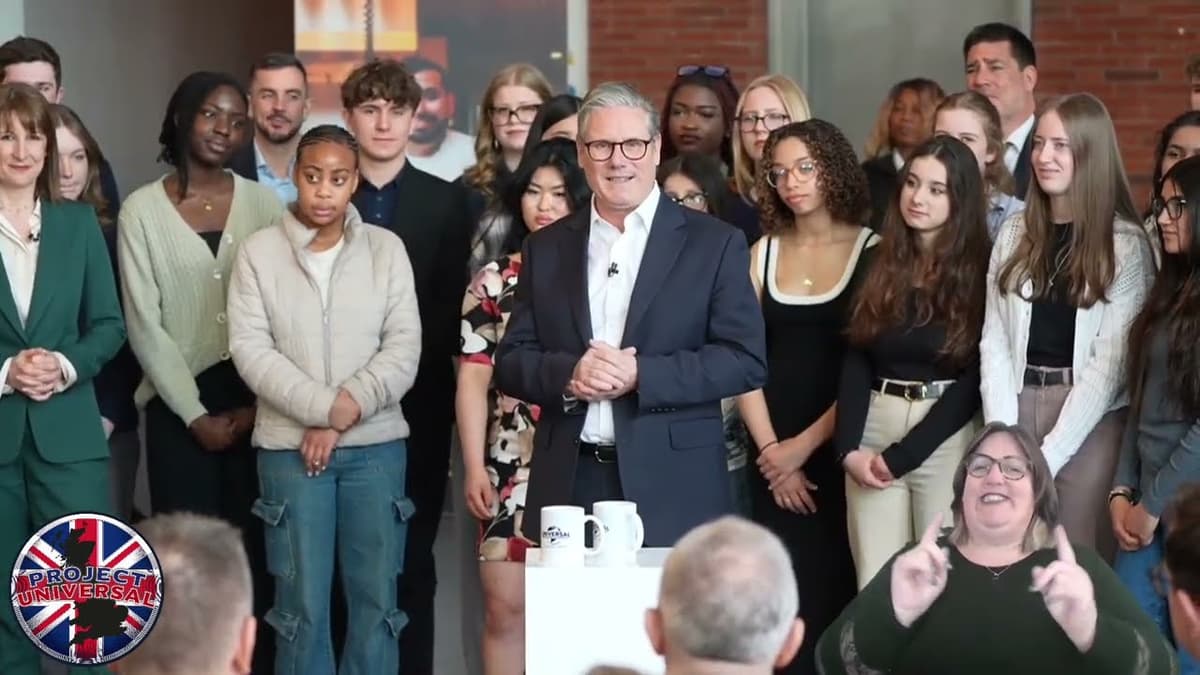 Prime Minister Kier Starmer announcing Universal Studios UK from Bedford