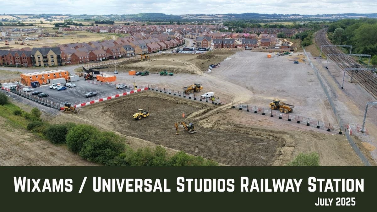 Wixams Universal Studios UK Railway Station July 2025 Update