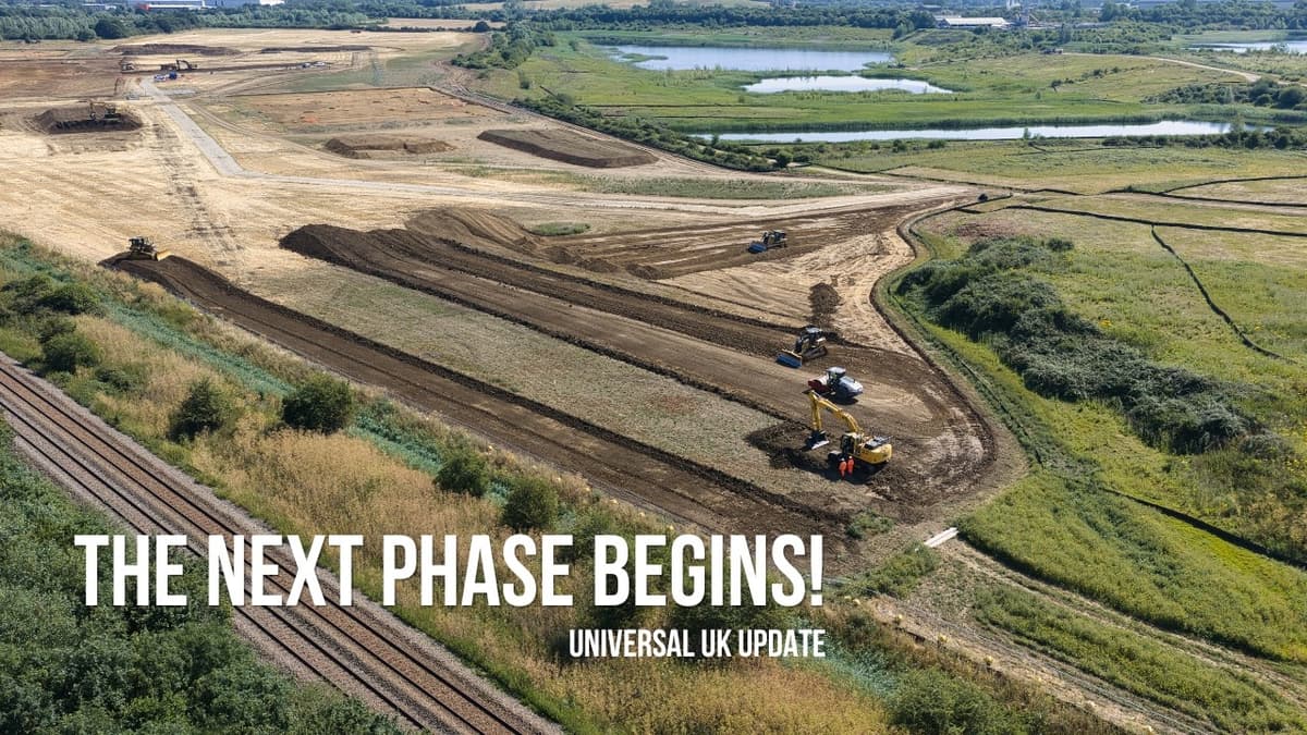 Universal UK Is Moving FAST! Heavy Machinery Everywhere!