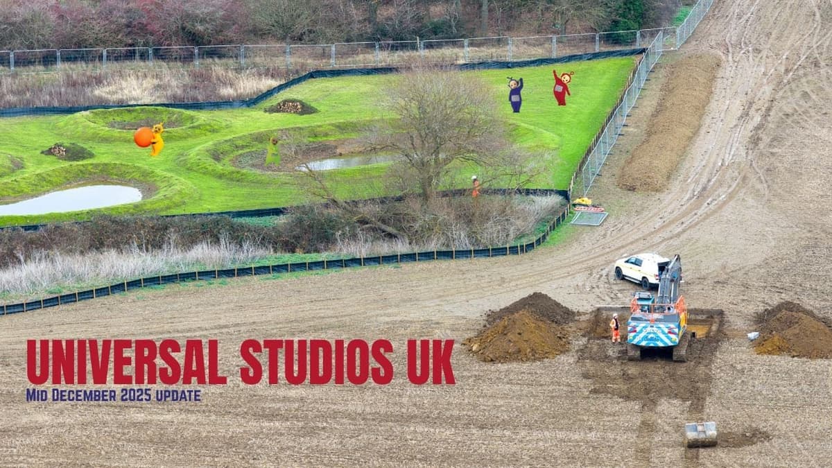 The Ground Is Moving 👀 New Construction Digging at Universal Studios UK (Dec 2025)