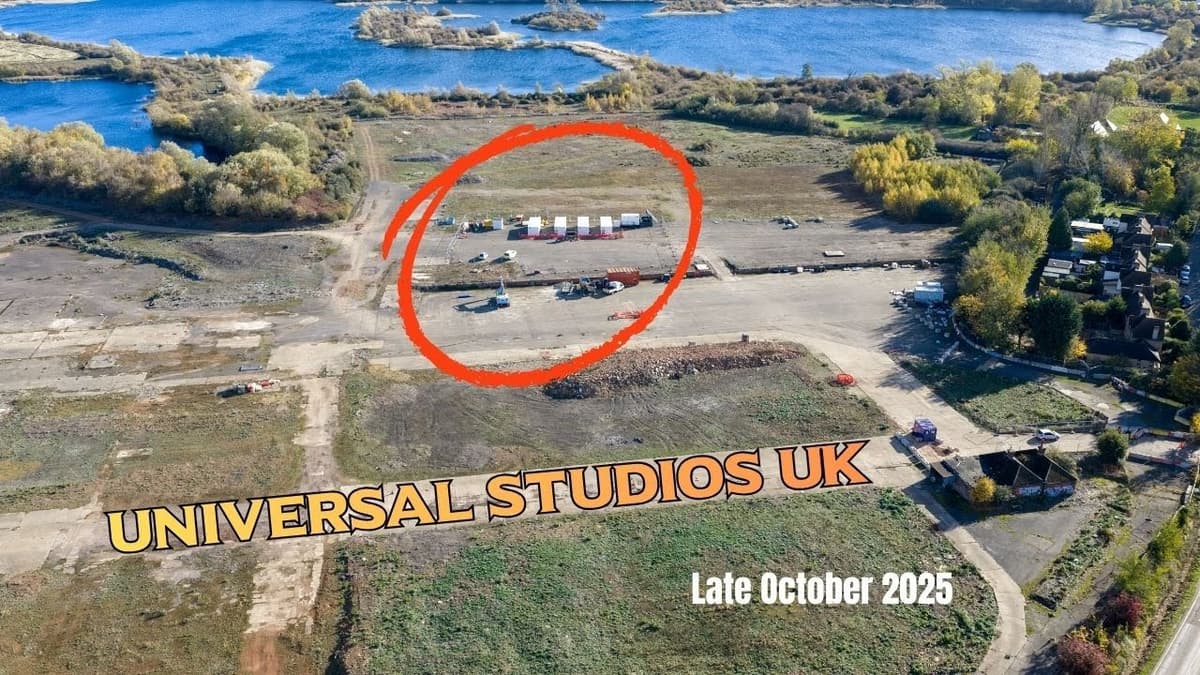 🔍 Universal Studios UK Construction Update | No Major Changes This Week (October 2025 Drone Footage)