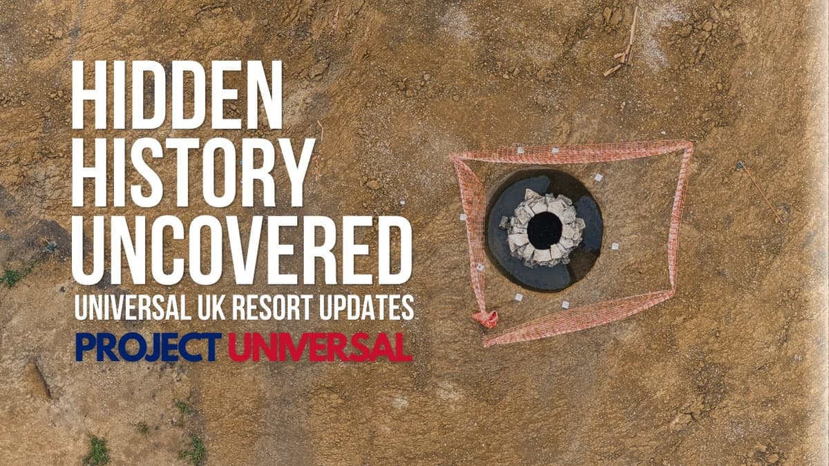 Universal Studios UK Construction Update: Amazing Archaeology Discoveries in the Lake Zone