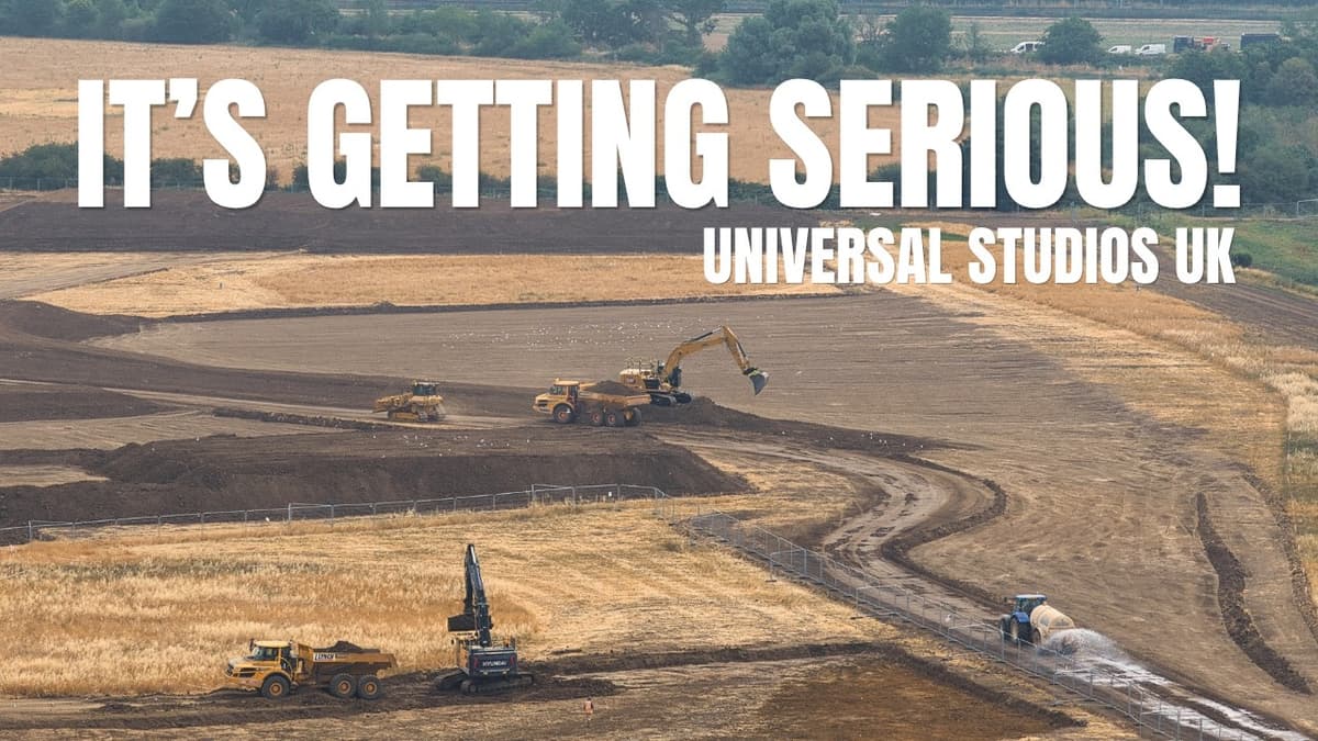 Universal Studios UK Is RAMPING UP FAST! Huge Machines Take Over the Site