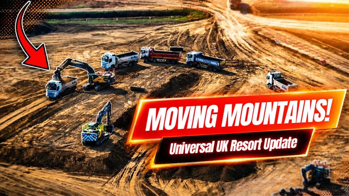 Universal UK Is Getting SERIOUS! 20+ Dump Trucks & Houses Demolished | Universal UK Resort Update