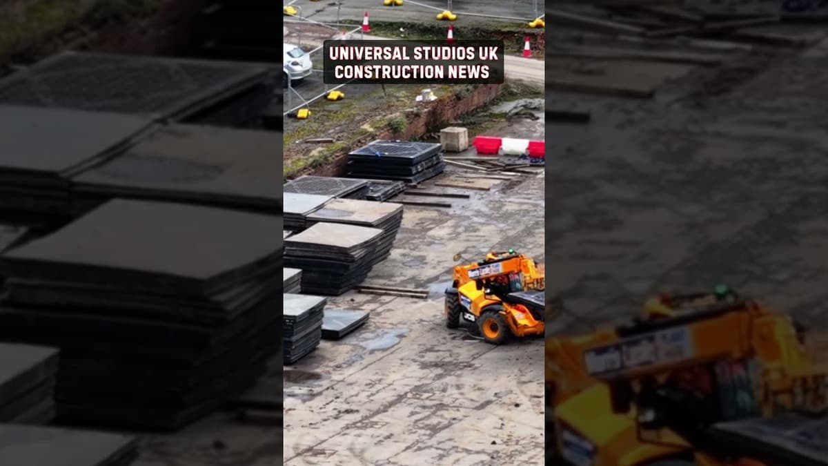 Construction Chaos: Fencing Down, Panels Moving! #shorts