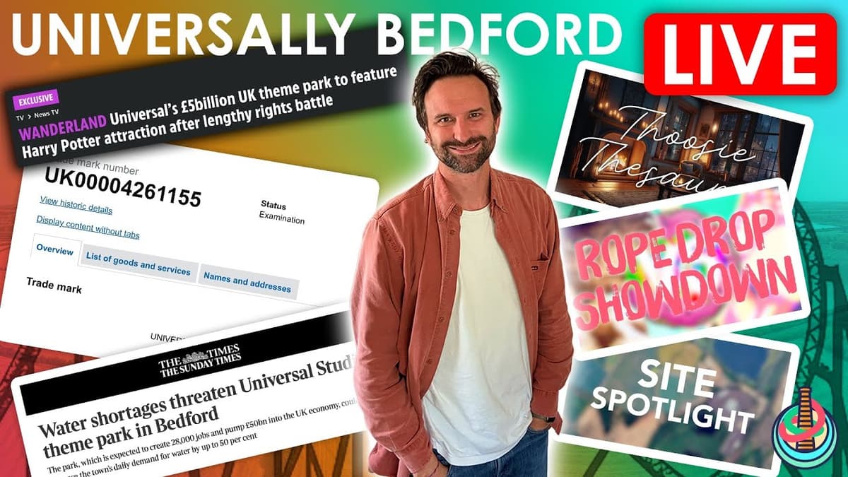 Universally Bedford LIVE!! | Weekly Universal Theme Park & Bedford News Show