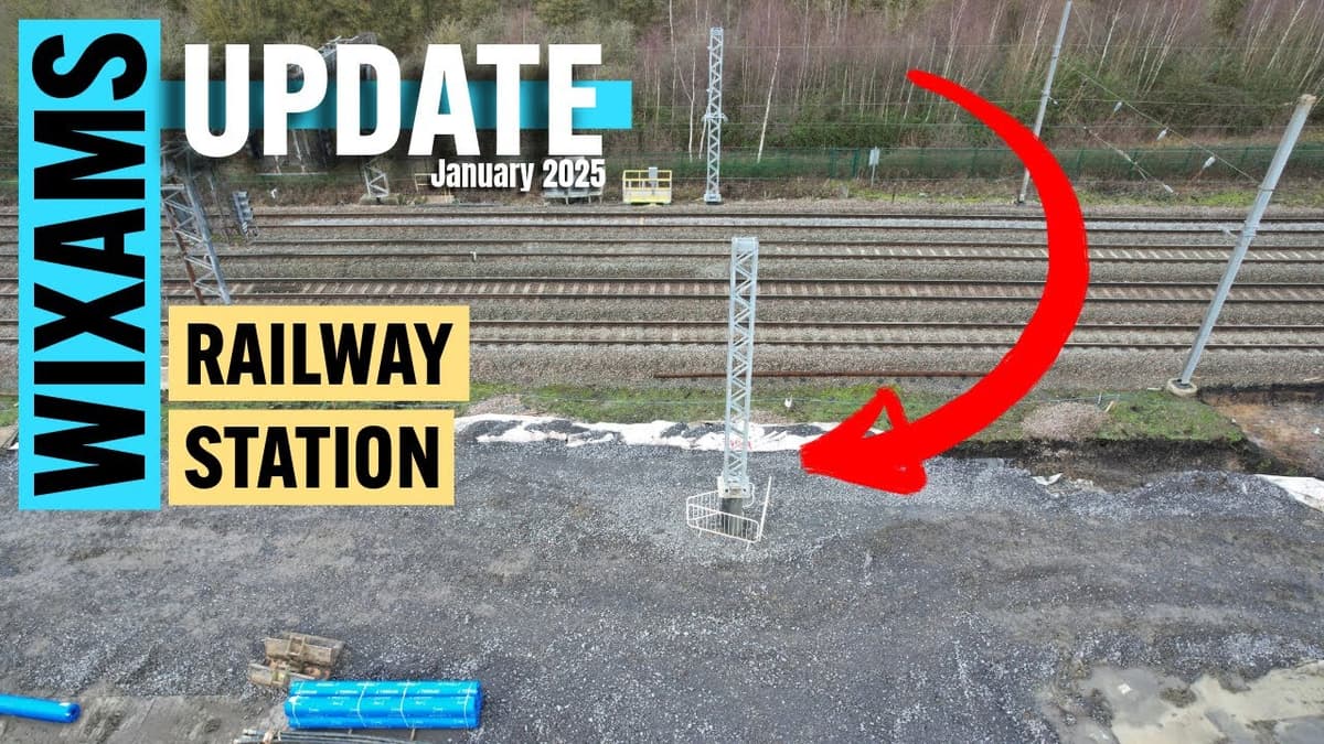 Wixams Railway Station Update - January 2025 #drone