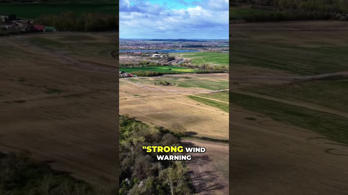 Real-time challenges for drone pilots. Responding to wind warnings and…