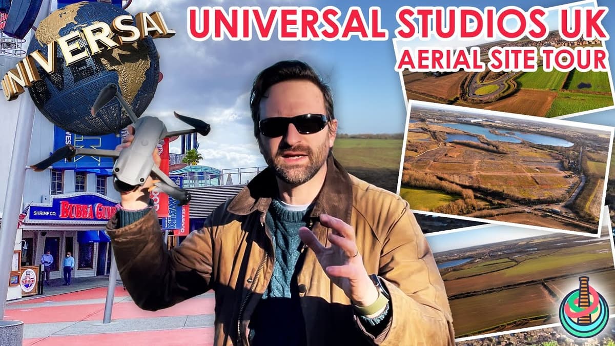 🚁 Aerial Tour of Universal Studios Bedford Site BEFORE Construction Kicks Off! 🌍🎢