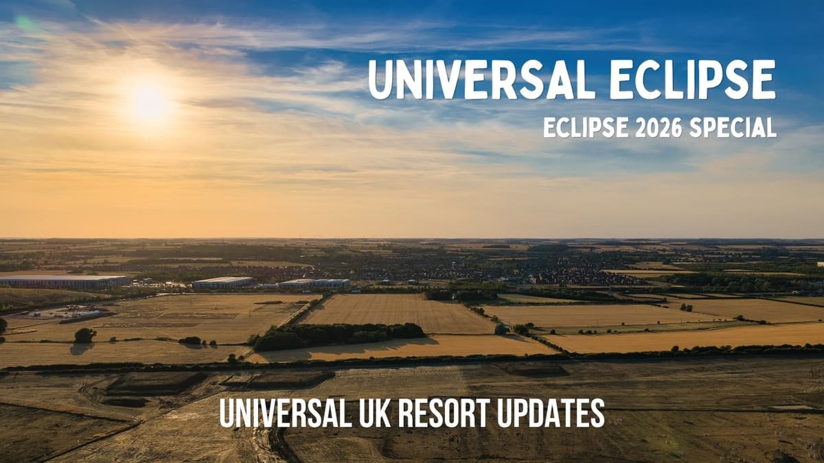 🌒 Watching the Solar Eclipse Over Universal Studios UK!